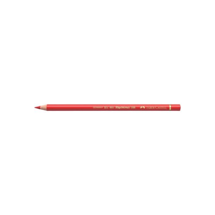 Matite colorate permanenti Faber Castell Polychromos mina 3,8 mm conf. 6 pezzi - rosso geranio chiaro - 110121 main product photo