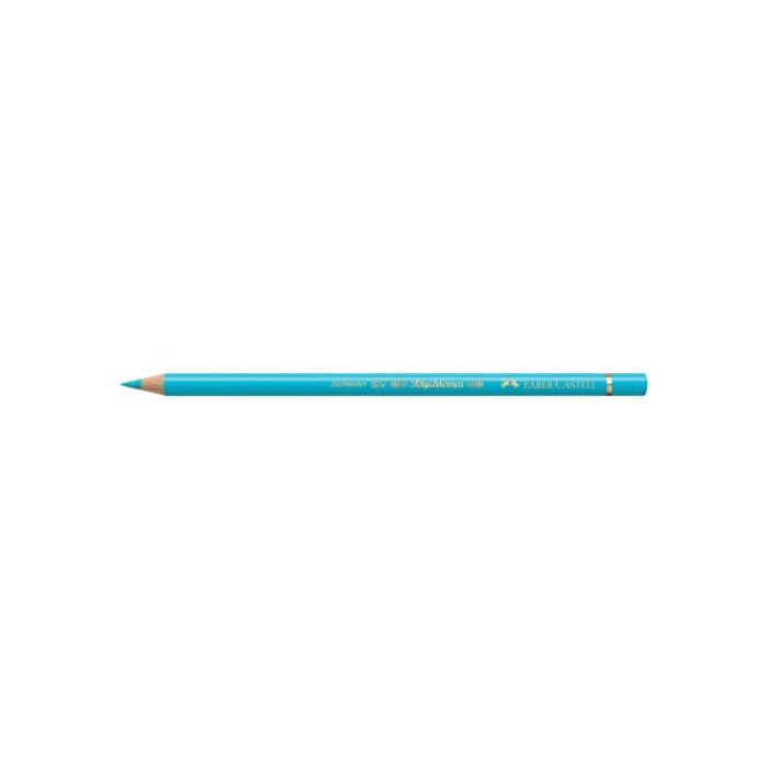 Matite colorate permanenti Faber Castell Polychromos mina 3,8 mm conf. 6 pezzi - turchese cobalto chiaro - 110154 main product photo