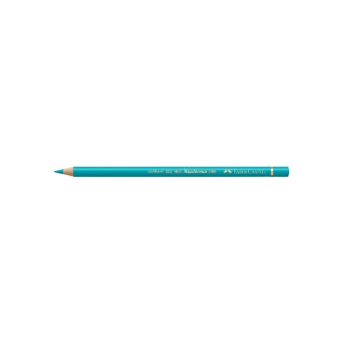 Matite colorate permanenti Faber Castell Polychromos mina 3,8 mm conf. 6 pezzi Faber-Castell verde cobalto - 110156 main product photo