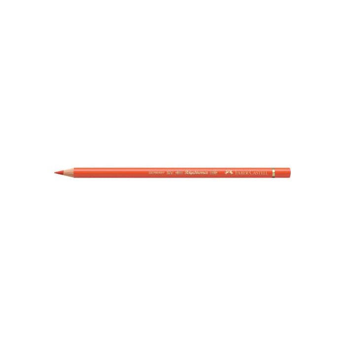 Matite colorate permanenti Faber Castell Polychromos mina 3,8 mm conf. 6 pezzi - arancione cadmio scuro - 110115 main product photo