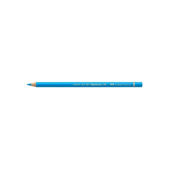 Matite colorate permanenti Faber Castell Polychromos mina 3,8 mm conf. 6 pezzi - blu ftalico medio - 110152 main product photo