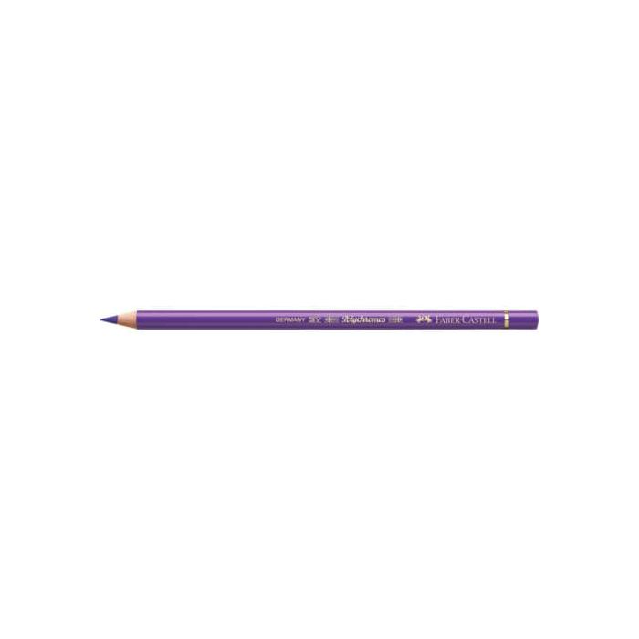 Matite colorate permanenti Faber Castell Polychromos mina 3,8 mm conf. 6 pezzi - viola porpora - 110136 main product photo