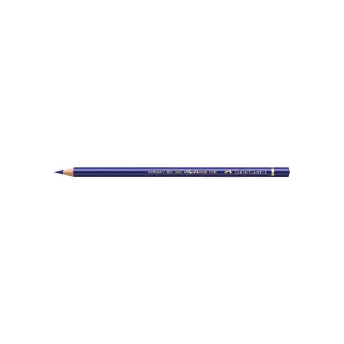 Matite colorate permanenti Faber Castell Polychromos mina 3,8 mm conf. 6 pezzi Faber-Castell blu di delft - 110141 main product photo