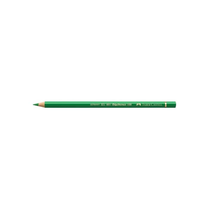 Matite colorate permanenti Faber Castell Polychromos mina 3,8 mm conf. 6 pezzi - verde permanente - 110266 main product photo
