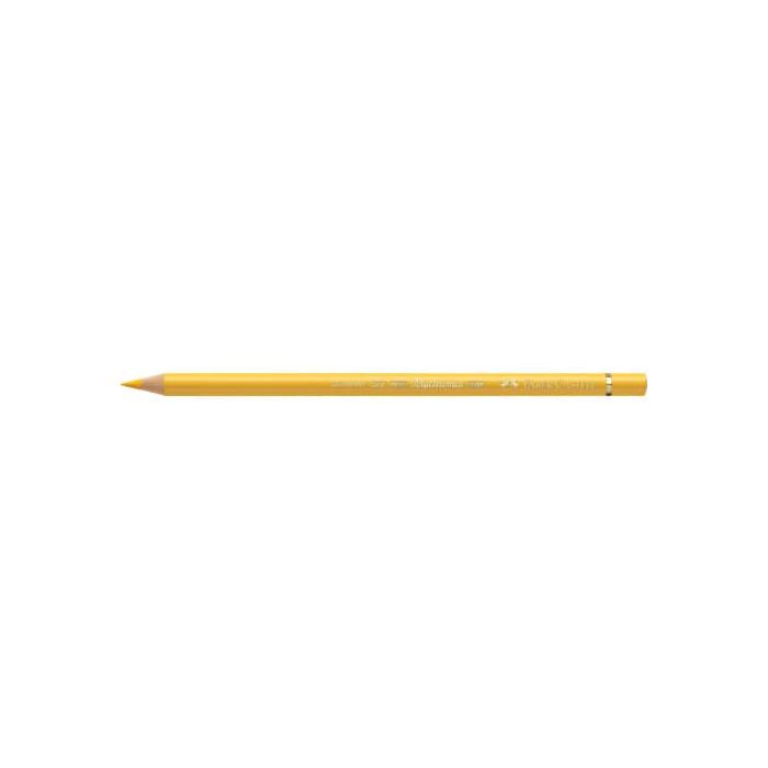 Matite colorate permanenti Faber Castell Polychromos mina 3,8 mm conf. 6 pezzi - giallo cadmio scuro - 110108 main product photo