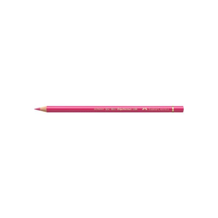Matite colorate permanenti Faber Castell Polychromos mina 3,8 mm conf. 6 pezzi - carminio rosato - 110124 main product photo