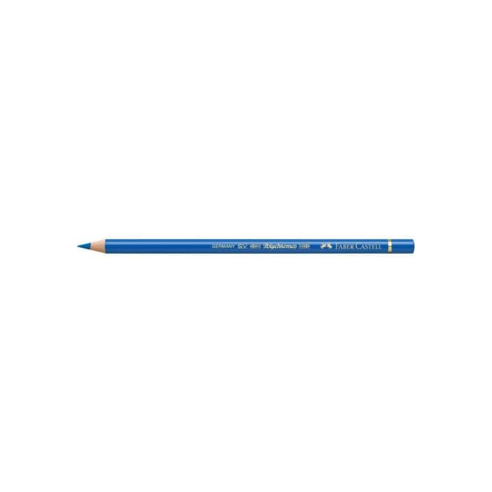 Matite colorate permanenti Faber Castell Polychromos mina 3,8 mm conf. 6 pezzi - blu cobalto verdastro - 110144 main product photo