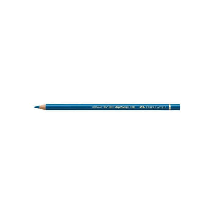 Matite colorate permanenti Faber Castell Polychromos mina 3,8 mm conf. 6 pezzi - turchese azzurro - 110149 main product photo