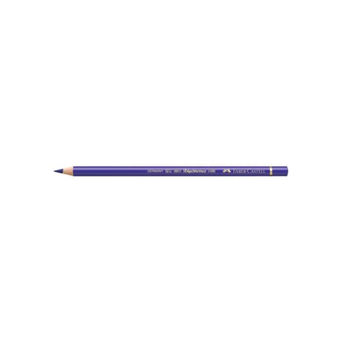 Matite colorate permanenti Faber Castell Polychromos mina 3,8 mm conf. 6 pezzi - viola blu - 110137 main product photo