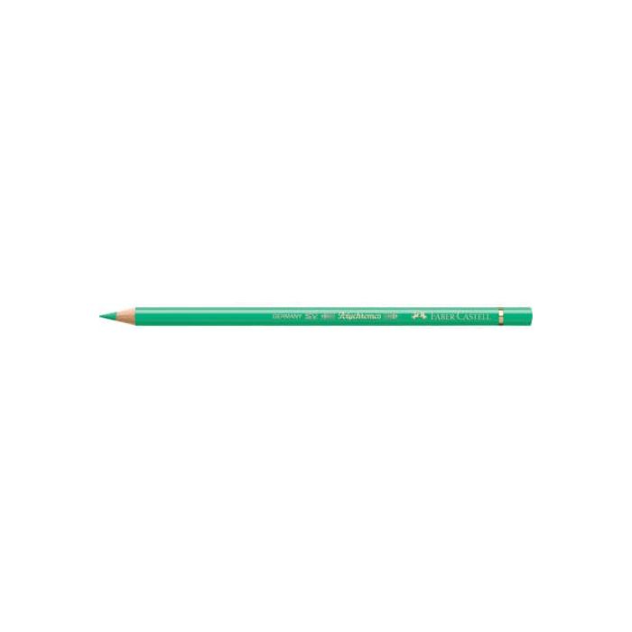 Matite colorate permanenti Faber Castell Polychromos mina 3,8 mm conf. 6 pezzi - verde ftalico chiaro - 110162 main product photo