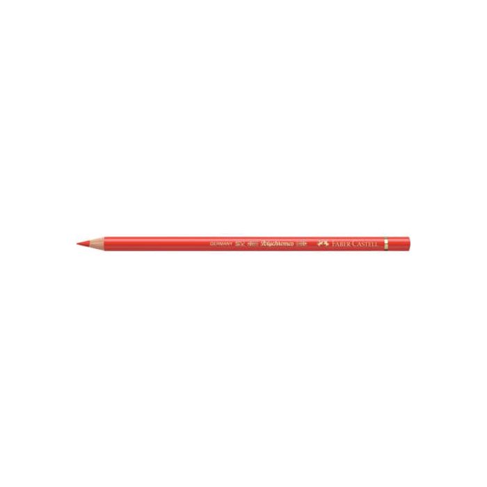 Matite colorate permanenti Faber Castell Polychromos mina 3,8 mm conf. 6 pezzi - rosso cadmio scuro - 110117 main product photo