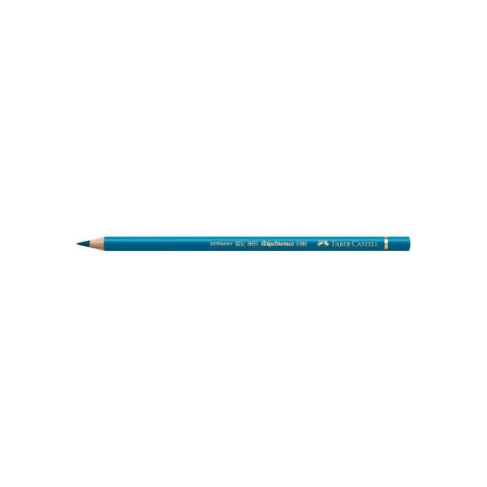 Matite colorate permanenti Faber Castell Polychromos mina 3,8 mm conf. 6 pezzi - turchese cobalto - 110153 main product photo