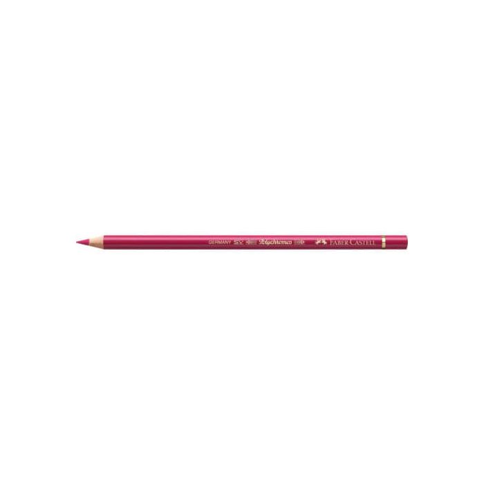 Matite colorate permanenti Faber Castell Polychromos mina 3,8 mm conf. 6 pezzi - rosa carminio - 110127 main product photo