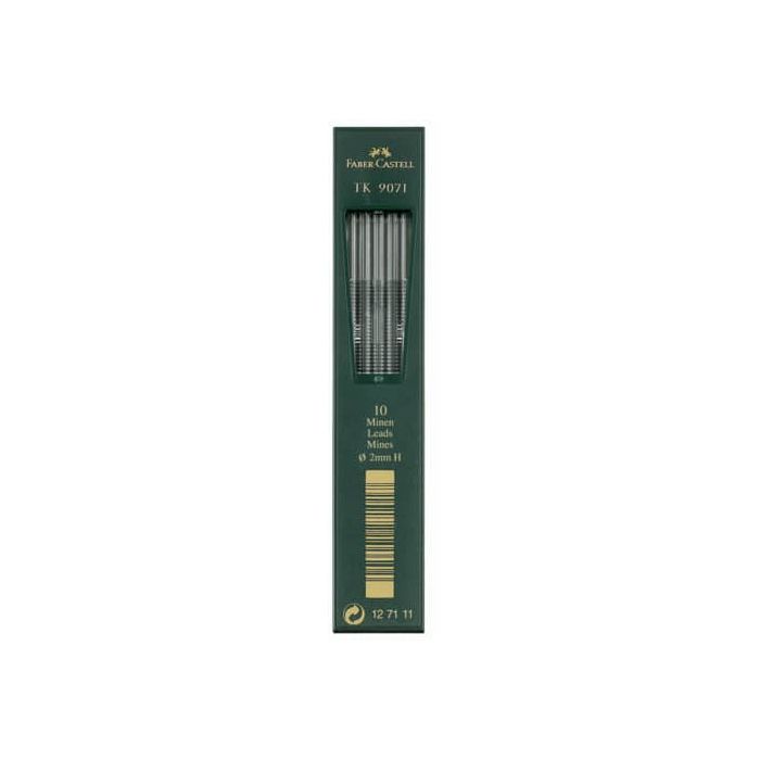Mine Faber Castell Super Polymer 2 mm H conf. 10 pezzi - 127111 main product photo