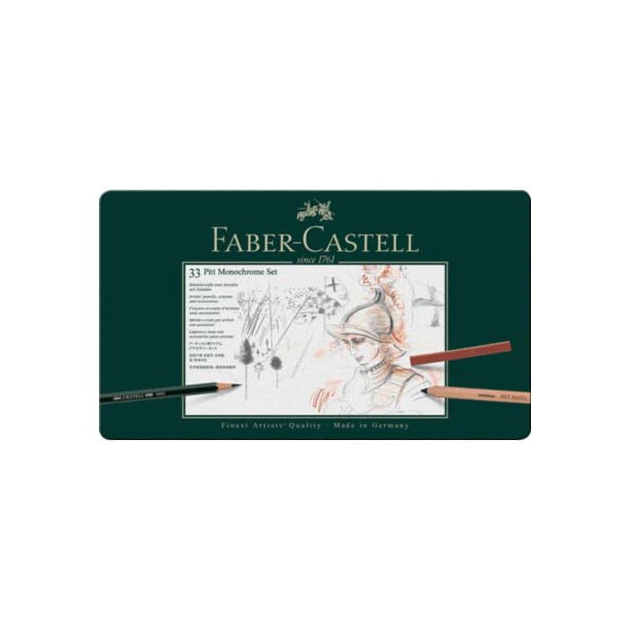 Set metallo Faber Castell Monochrome belle arti large conf. 33 elementi - 112977 main product photo