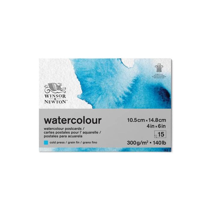 Blocco collato di carta per acquerello Winsor&Newton formato 10x15 cm 300 g - 15 fogli - 6667009 main product photo