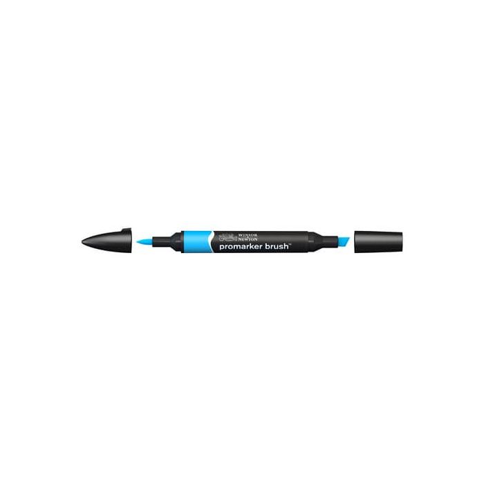 Pennarelli doppia punta Winsor&Newton brush cyan - 0204207 main product photo