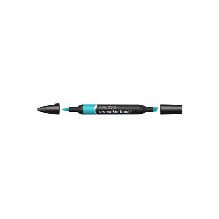 Pennarelli doppia punta Winsor&Newton brush turquoise - 0204654 main product photo