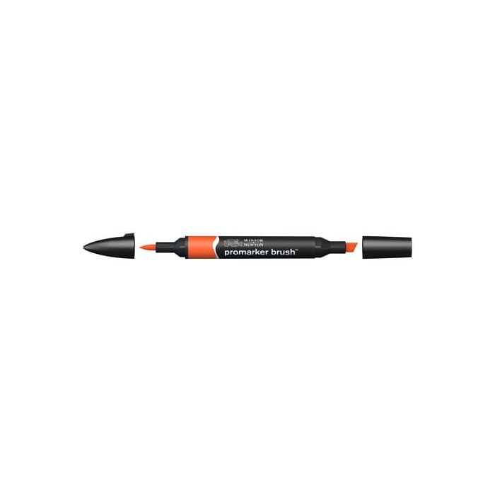 Pennarelli doppia punta Winsor&Newton brush bright orange - 0204051 main product photo