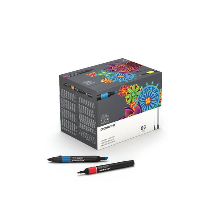 Pennarelli doppia punta Winsor&Newton 96 colori assortiti - 0290152 main product photo
