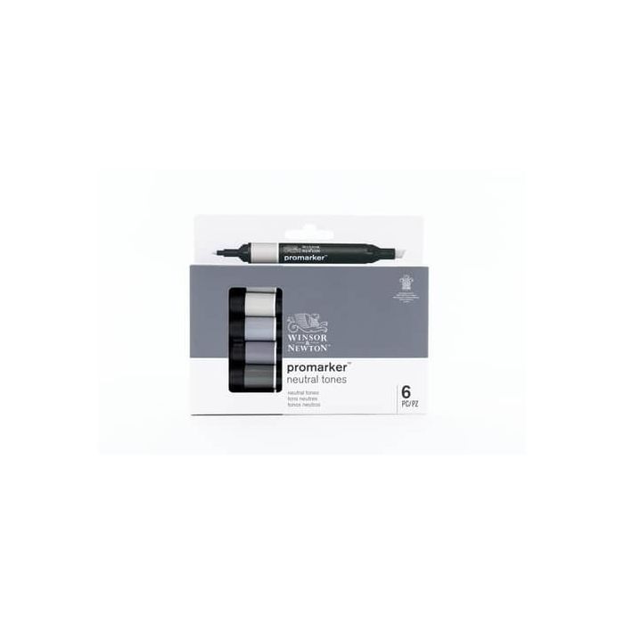 Pennarelli doppia punta Winsor&Newton 6 colori assortiti neutri - 0290154 main product photo