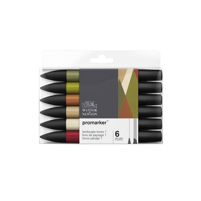 Pennarelli doppia punta Winsor&Newton 6 colori landscape - 0290117 main product photo