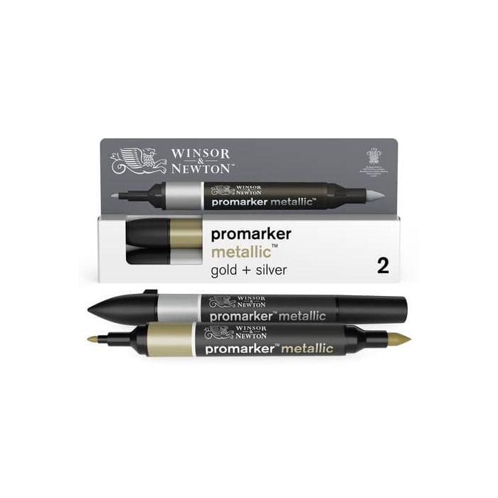 Pennarelli doppia punta Winsor&Newton argento e oro - 0290150 main product photo