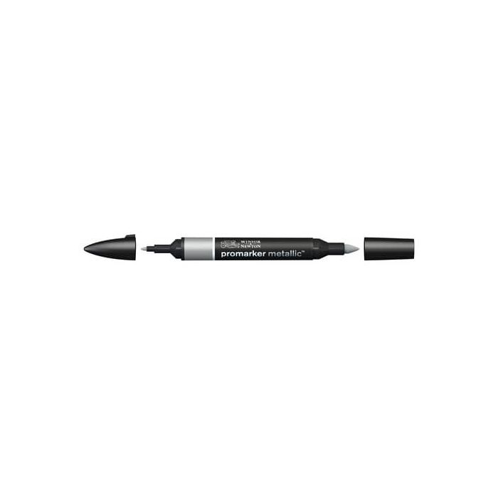 Pennarelli doppia punta Winsor&Newton metallic silver - 0206691 main product photo