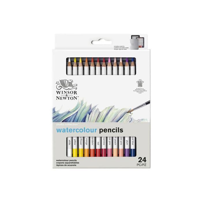 Set matite acquarellabili Winsor&Newton Studio collection 24 colori assortiti - 0490015 main product photo