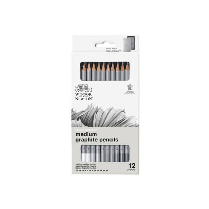 Set matite in grafite Winsor&Newton Studio Collection scatola in metallo 12 pezzi - 0490008 main product photo
