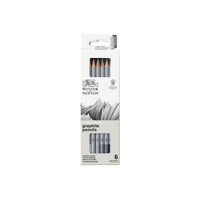 Set matite in grafite Winsor&Newton Studio Collection scatola in metallo 6 pezzi - 0490006 main product photo