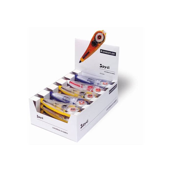 Espositore 20 correttori a nastro Staedtler Spydi 4,2 mm x 6,8 m assortiti - 941 20 main product photo