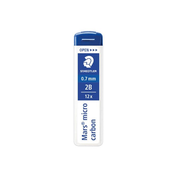 Mine sottili Staedtler Mars® micro carbon confezione da 12 pezzi Staedtler 2B 0,7 mm - 250 07-2B main product photo
