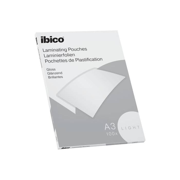 Pouches per plastificatrici IBICO BASICS light 75 mic - conf.100 pezzi Ibico A3 627311 main product photo