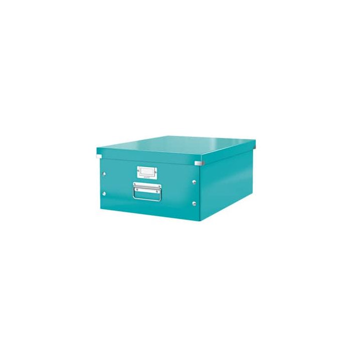 Scatola per archiviazione universale ''L'' Leitz CLICK & STORE 36,9x20x48,2 cm Leitz acqua marina metallizzato - main product photo