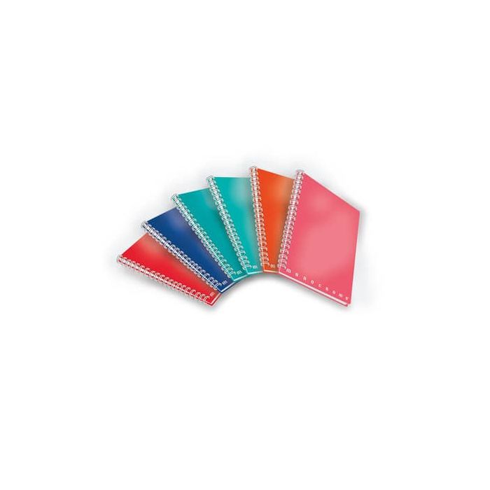 Quaderno Pigna Maxi spiralato 4 fori Monocromo - 70 fogli A4 80 g/m2 colori assortiti righe 1R - 0215555 1R main product photo