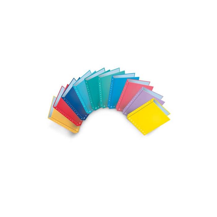 Raccoglitore ad anelli Pigna Monocromo - A5 18,5x22 cm 4 anelli Ø 25 mm colori assortiti - 0013149 main product photo