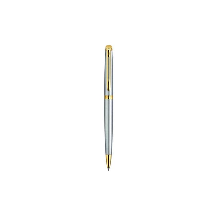 Penna a sfera Waterman Hemisphere GT inchiostro blu Waterman argento con finiture placcate in oro - S0920370 main product photo