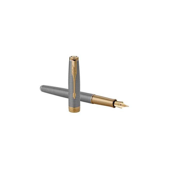 Penna stilografica Parker Sonnet Parker punta F inchiostro nero Parker Sterling Silver Ciselé - 1931489 main product photo