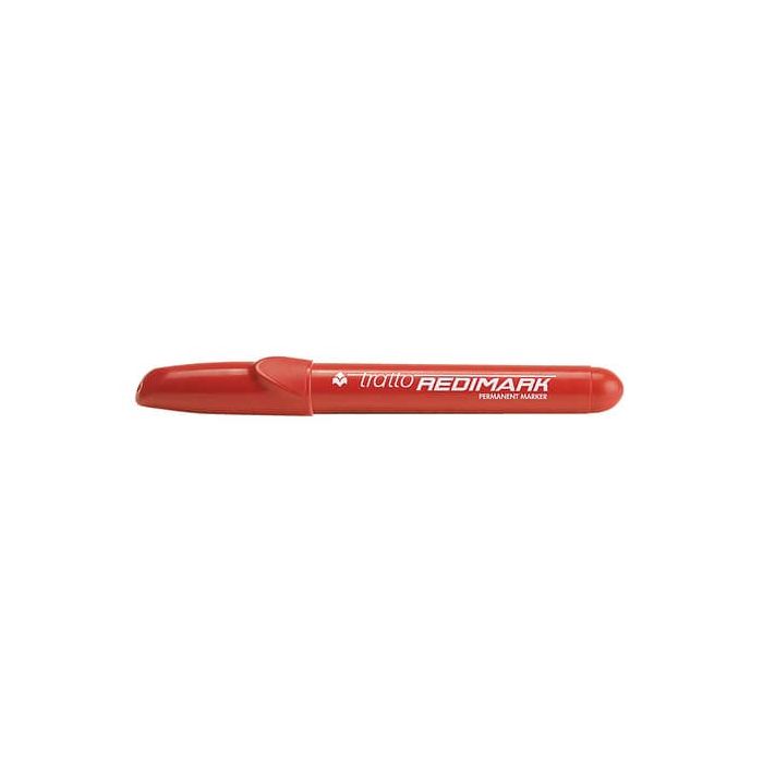 Marcatore permanente Tratto Redimark p. tonda rosso F856002 main product photo