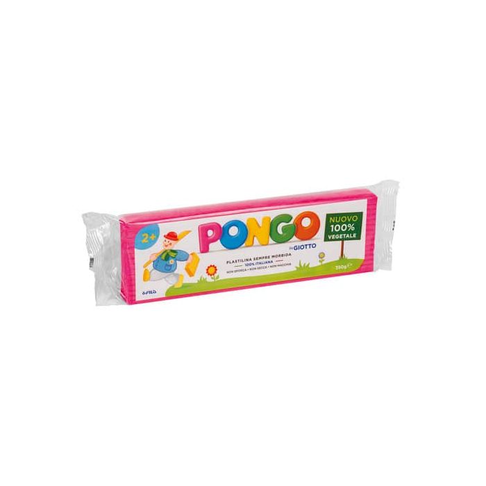 Panetto di plastilina 100% vegetale Pongo by Giotto 350 g magenta - F603511 main product photo