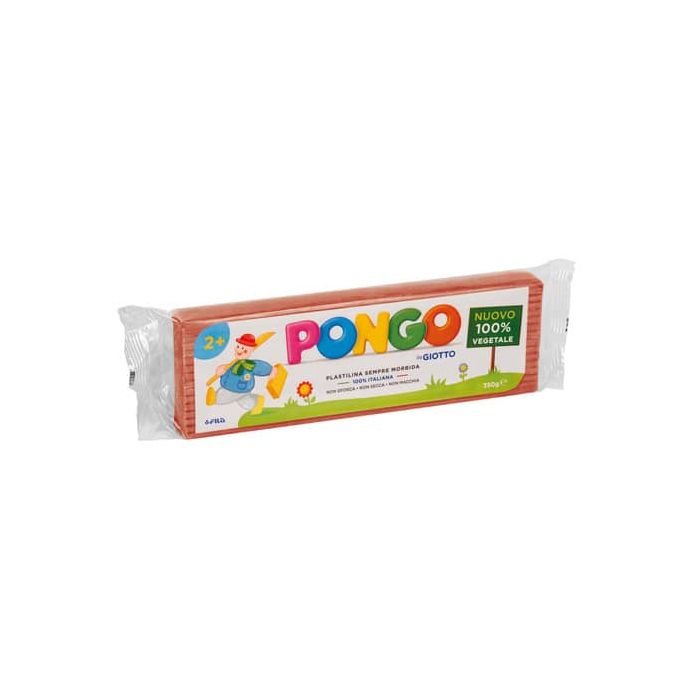 Panetto di plastilina 100% vegetale Pongo by Giotto 350 g terracotta - F603518 main product photo