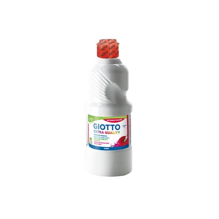 Tempera pronta Giotto Extra Quality in flacone 500 ml bianco F532801 main product photo