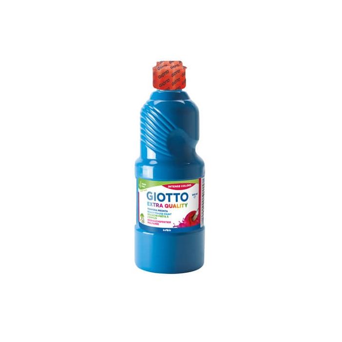 Tempera pronta Giotto Extra Quality in flacone 500 ml ciano F53281500 main product photo