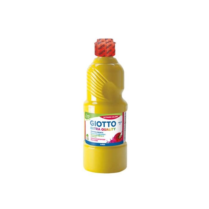 Tempera pronta Giotto Extra Quality in flacone 500 ml giallo scuro F53280300 main product photo