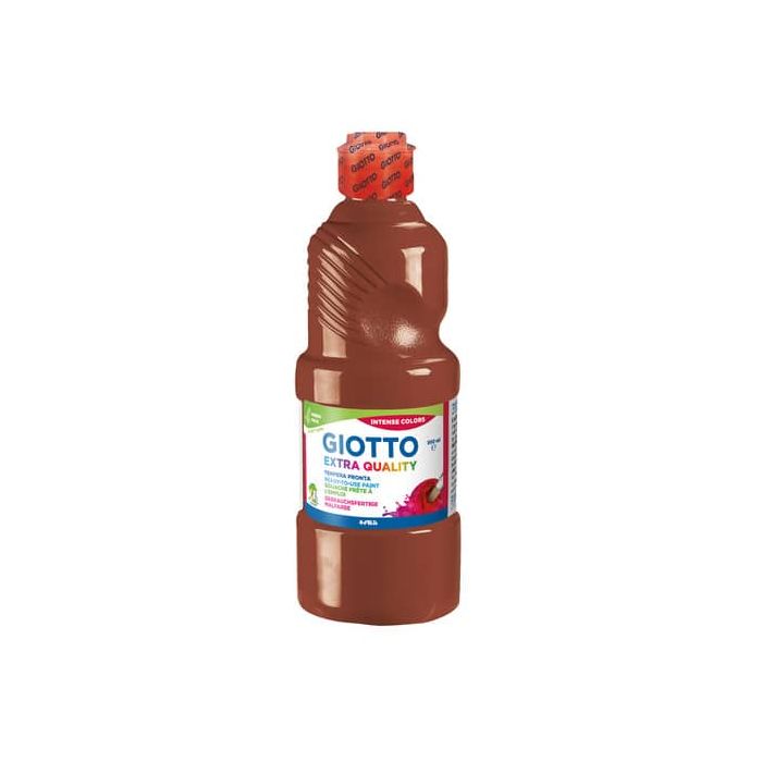 Tempera pronta Giotto Extra Quality in flacone 500 ml marrone F532828 main product photo