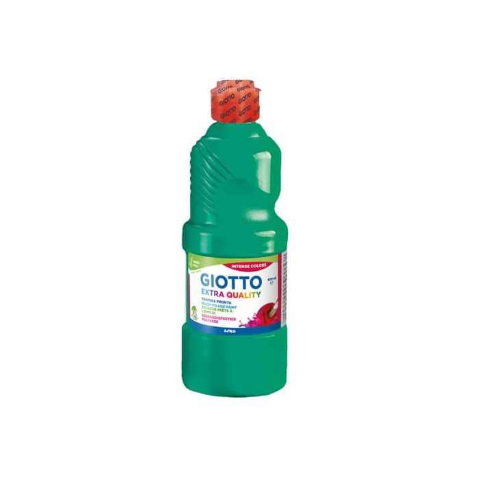 Tempera pronta Giotto Extra Quality in flacone 500 ml verde smeraldo F532813 main product photo