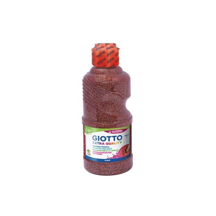 Tempera pronta Giotto glitter in flacone 250 ml bronzo glitterato F53120700 main product photo