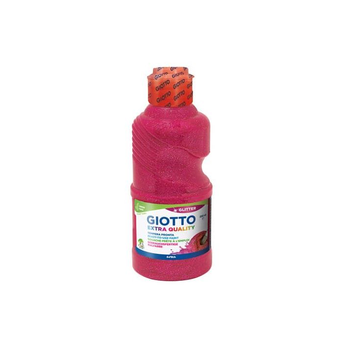 Tempera pronta Giotto glitter in flacone 250 ml magenta glitterato F53120300 main product photo