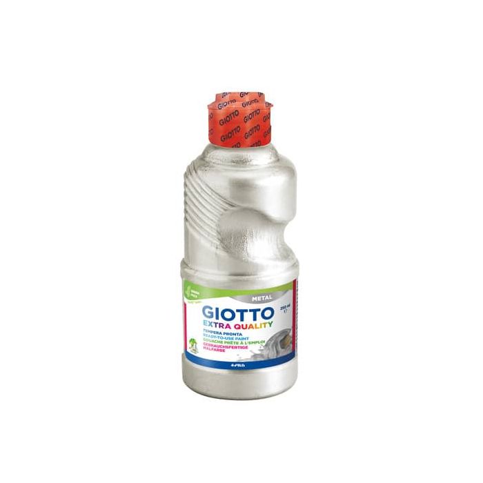 Tempera pronta Giotto metal in flacone 250 ml argento metallizzato F53140200 main product photo